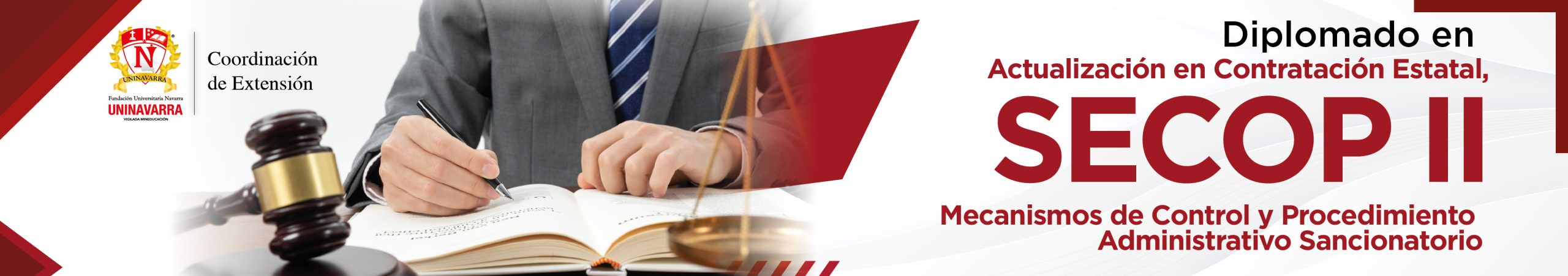 _Diplomado Actualización en Contratación Estatal, SECOP II, Mecanismos de Control y Procedimiento Administrativo Sancionatorio Banner
