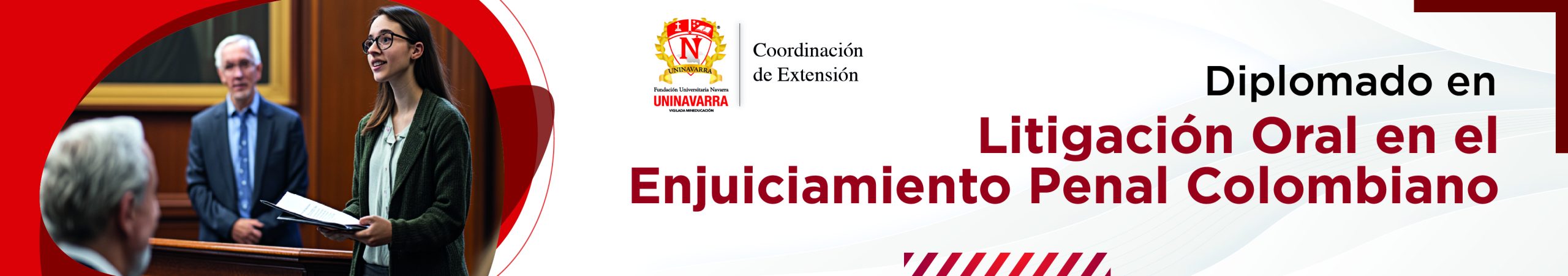 Diplomado - Litigación Oral en el Enjuiciamiento Penal Colombiano Banner